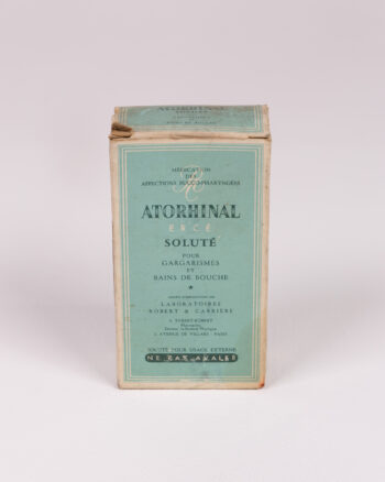 Vintage Atorhinal Erce Glass Gargle with Original Box