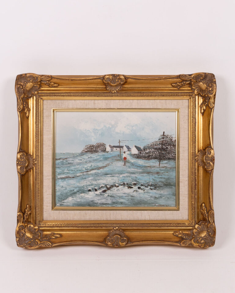 Framed OriginOil Painting with Gold Ornate Frame