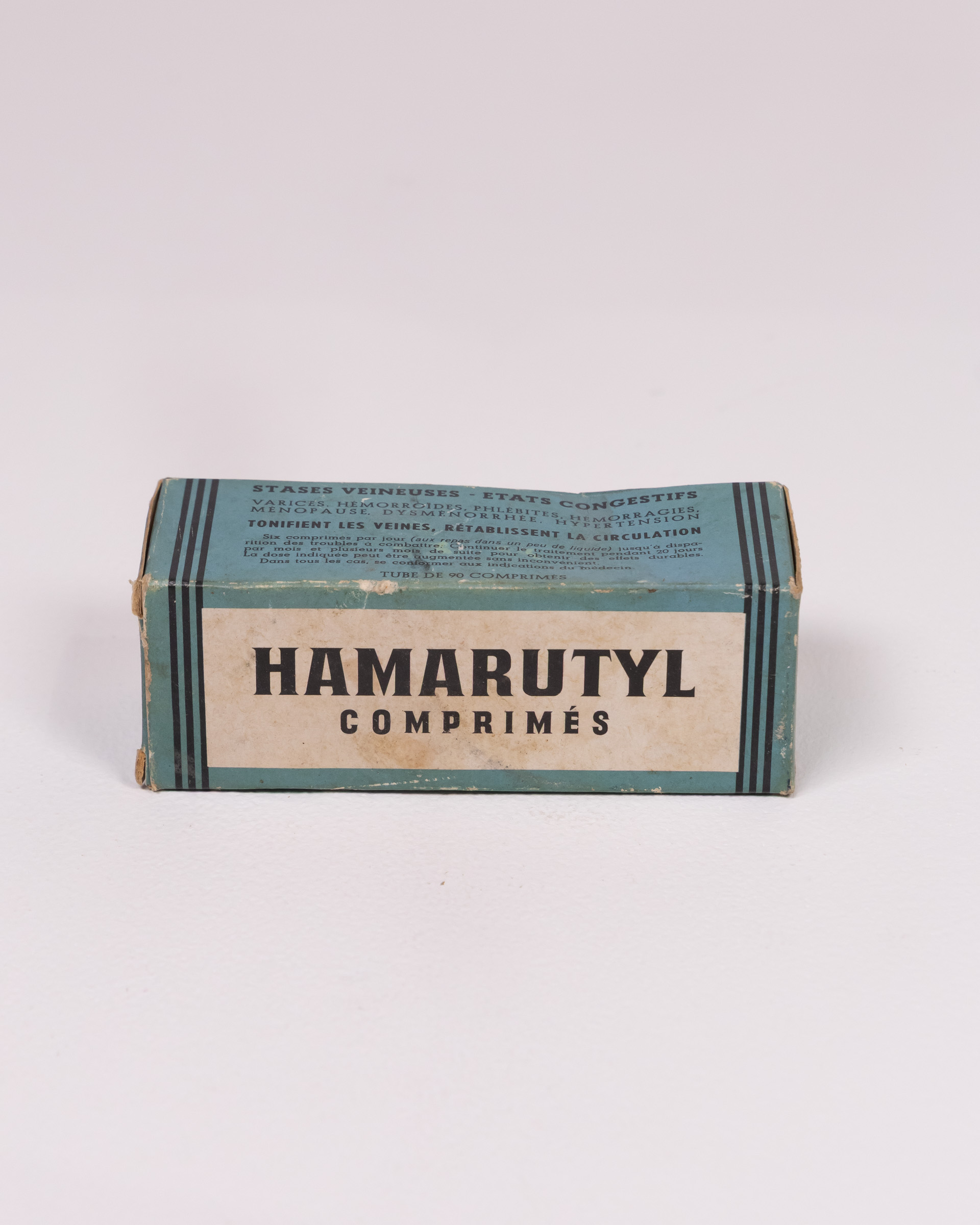 Vintage Hamarutyl Medication Box with Tablet Tube
