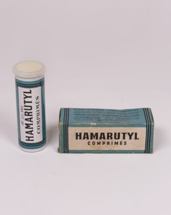 Vintage Hamarutyl Medication Box with Tablet Tube