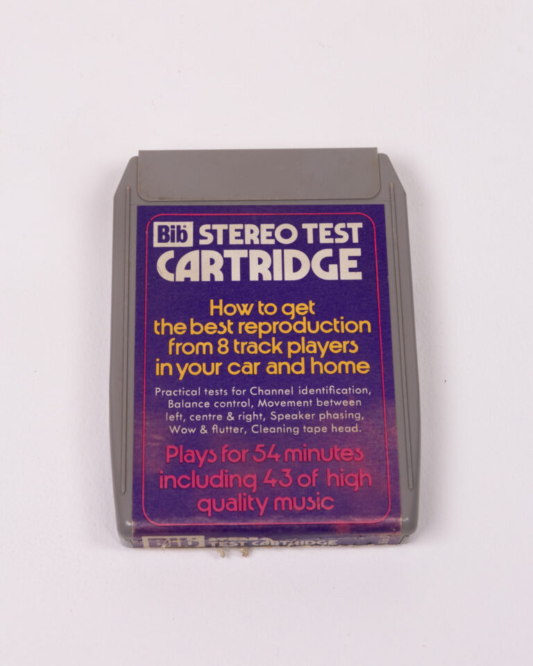 Vintage Bib Stereo Test Cartridge for 8 Track Players