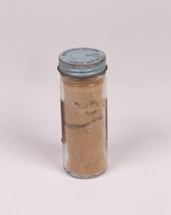 Vintage French Glass Pharmaceutical Bottle with Jalap Pulvis