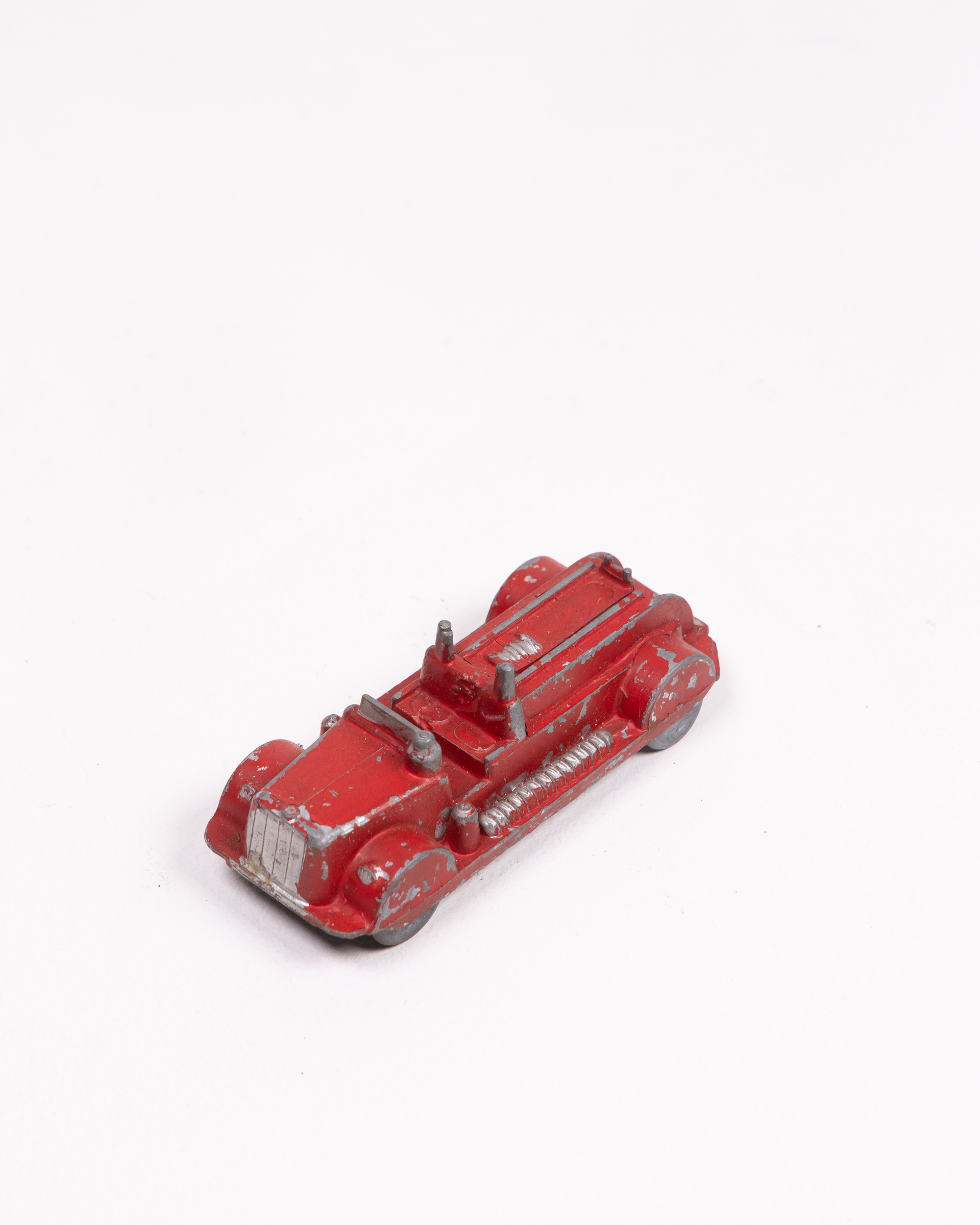 Vintage Metal Toy Fire Engine with Wear