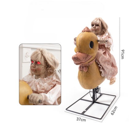 Rocking Duck Dolly Halloween Animatronic Prop