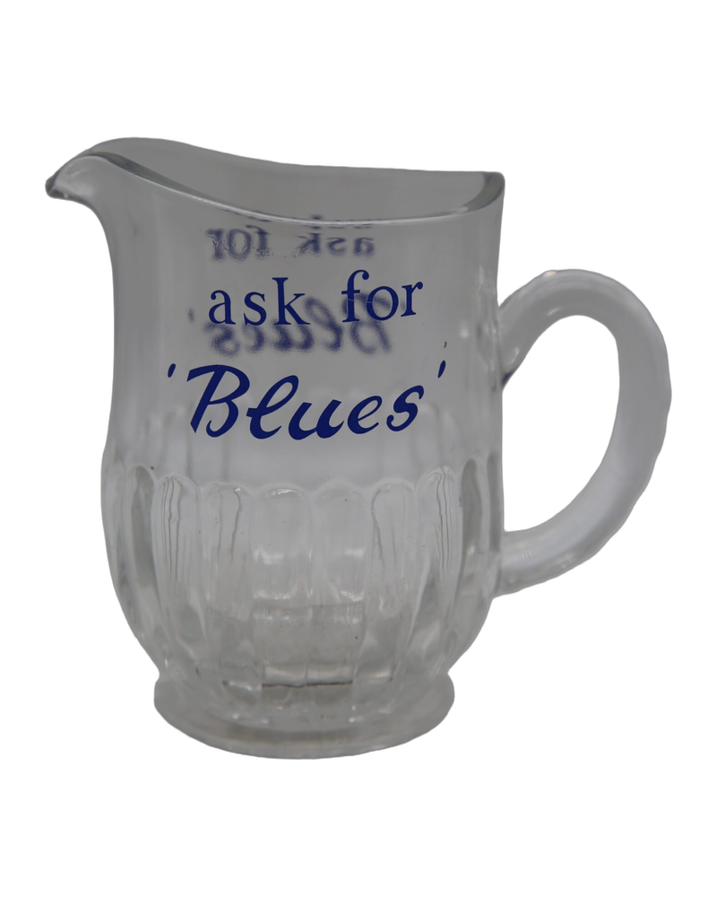 1920s Ask For ‘Blues’ Glass Jug [w383]