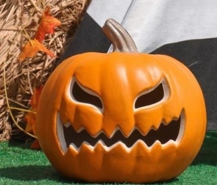 Angry Eyes Jack-O Lantern Halloween Pumpkin