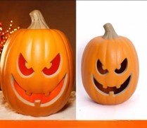Grinning Jack-O-Lantern Pumpkin Light Up Halloween Decoration