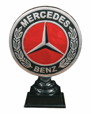 Aluminium Mercedes Display Logo