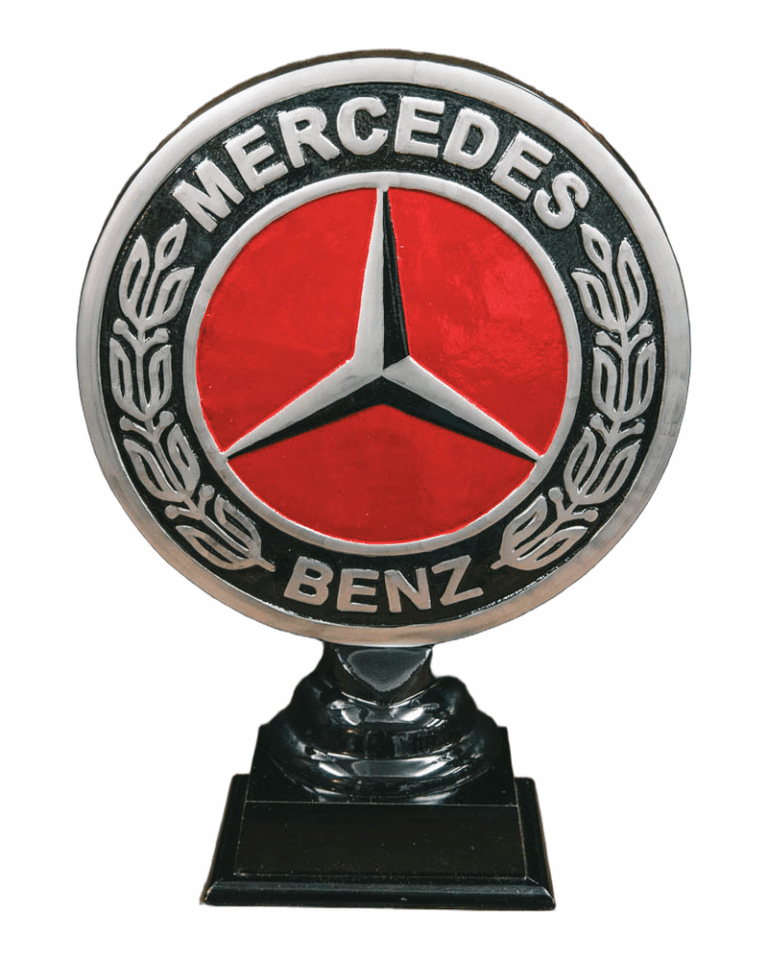 Aluminium Mercedes Display Logo