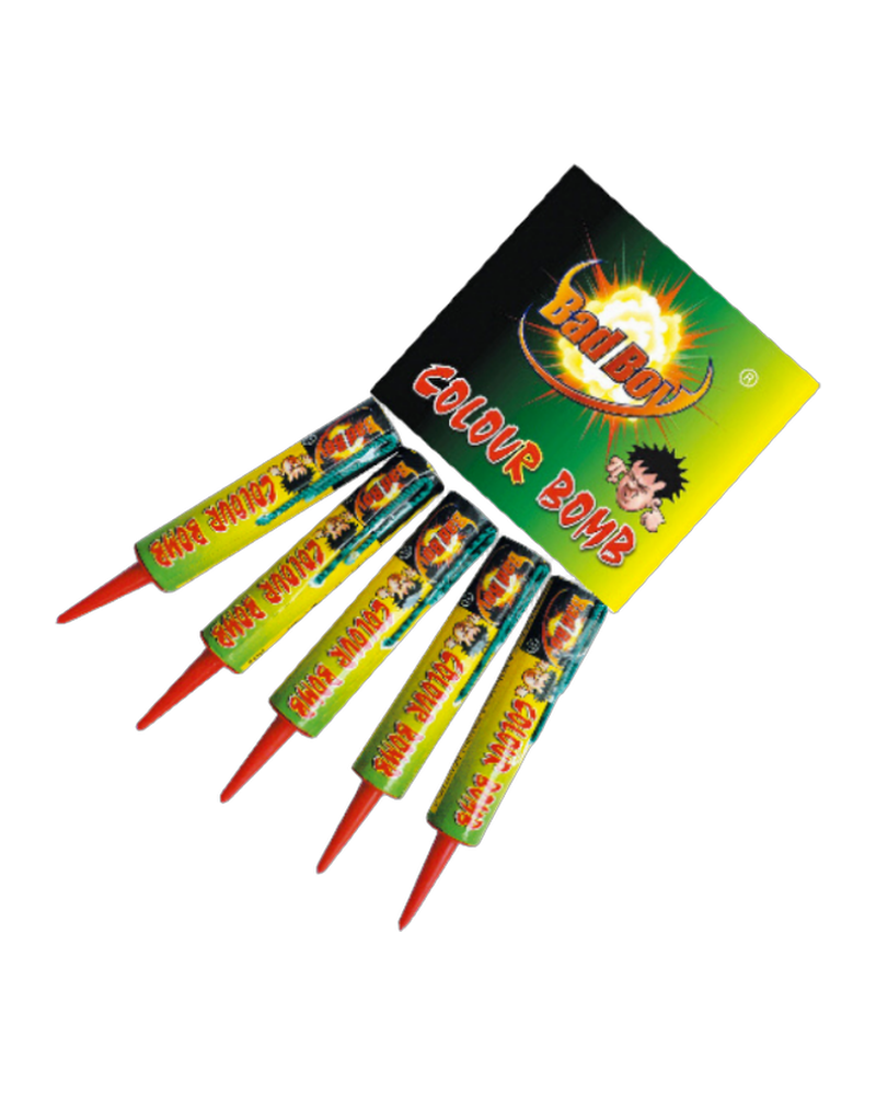Bad Boy Colour Bomb 5 Candles Pack by Diamond Fireworks