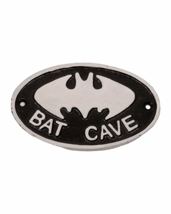 Bat Cave Cast Iron Sign