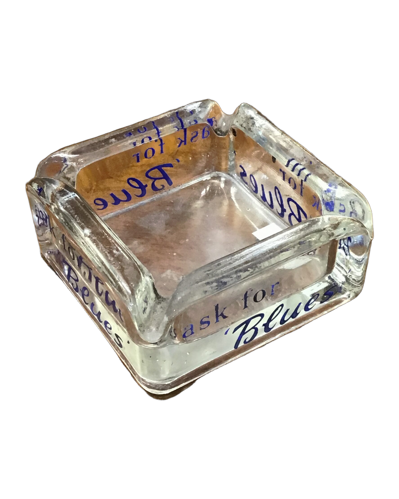 Ask for Blues Glass Ashtray [w250]
