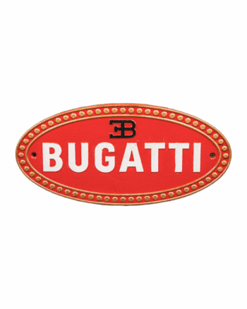Bugatti Cast Iron Sign