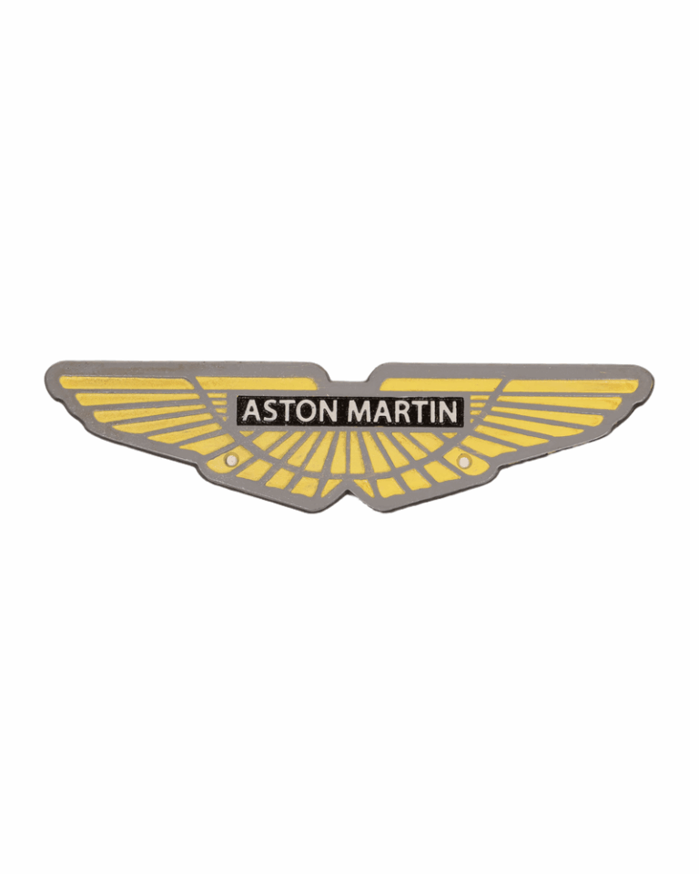 Cast Iron Aston Martin Sign