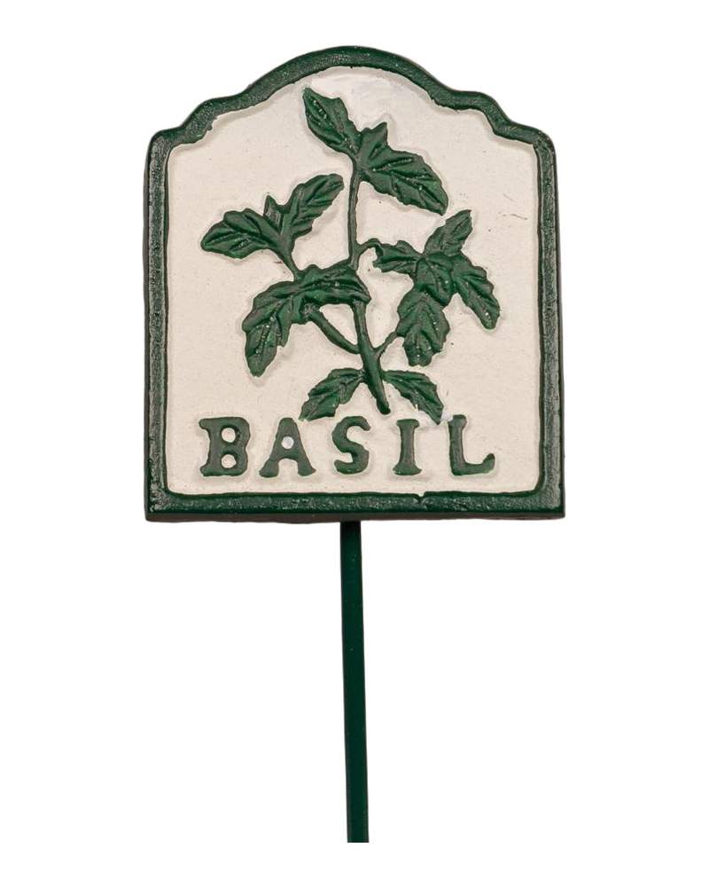 Cast Iron Basil Sign [3494]