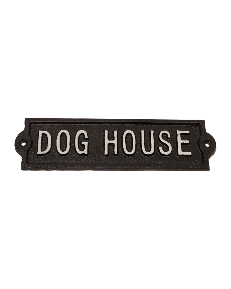 Doghouse Cast Iron Sign