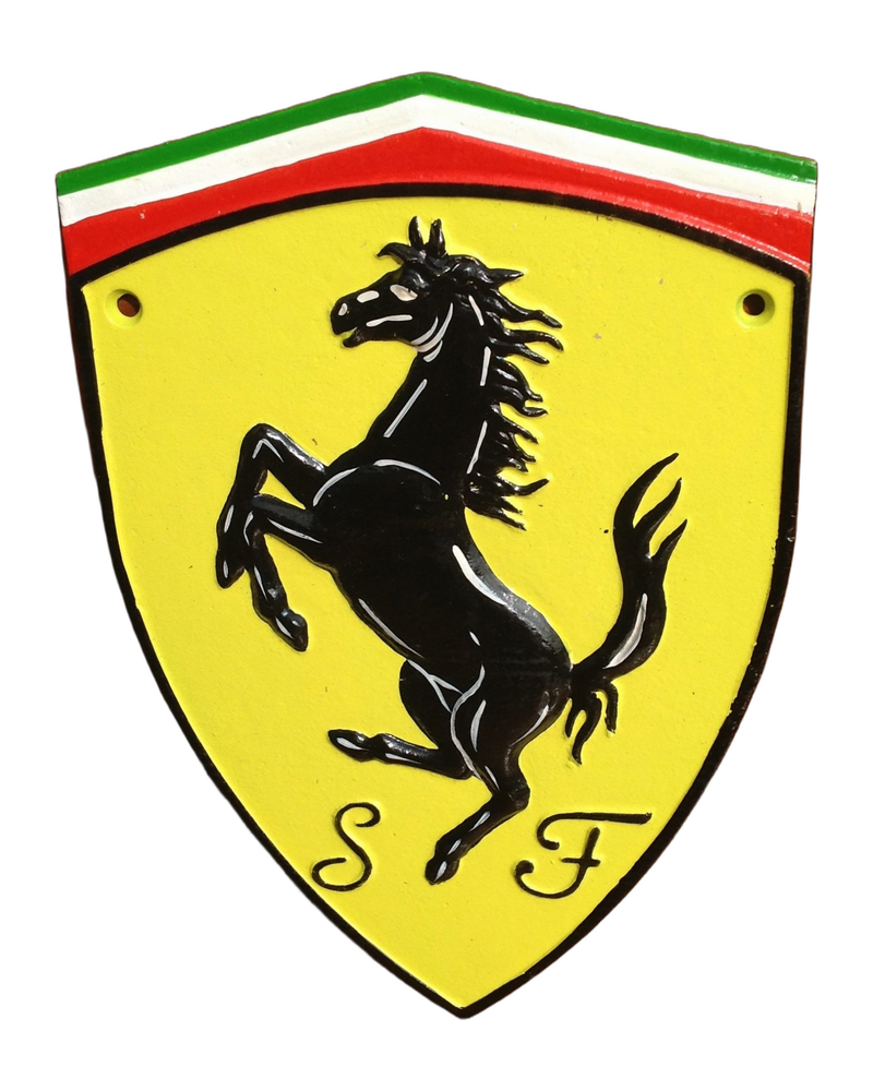 Ferrari Cast Iron Sign