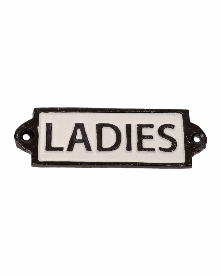Cast Iron Ladies Sign