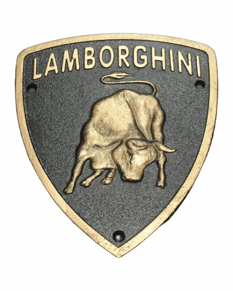 Lamborghini Cast Iron Sign