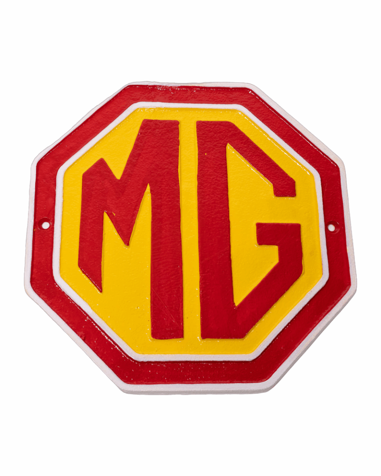 Cast Iron MG Sign