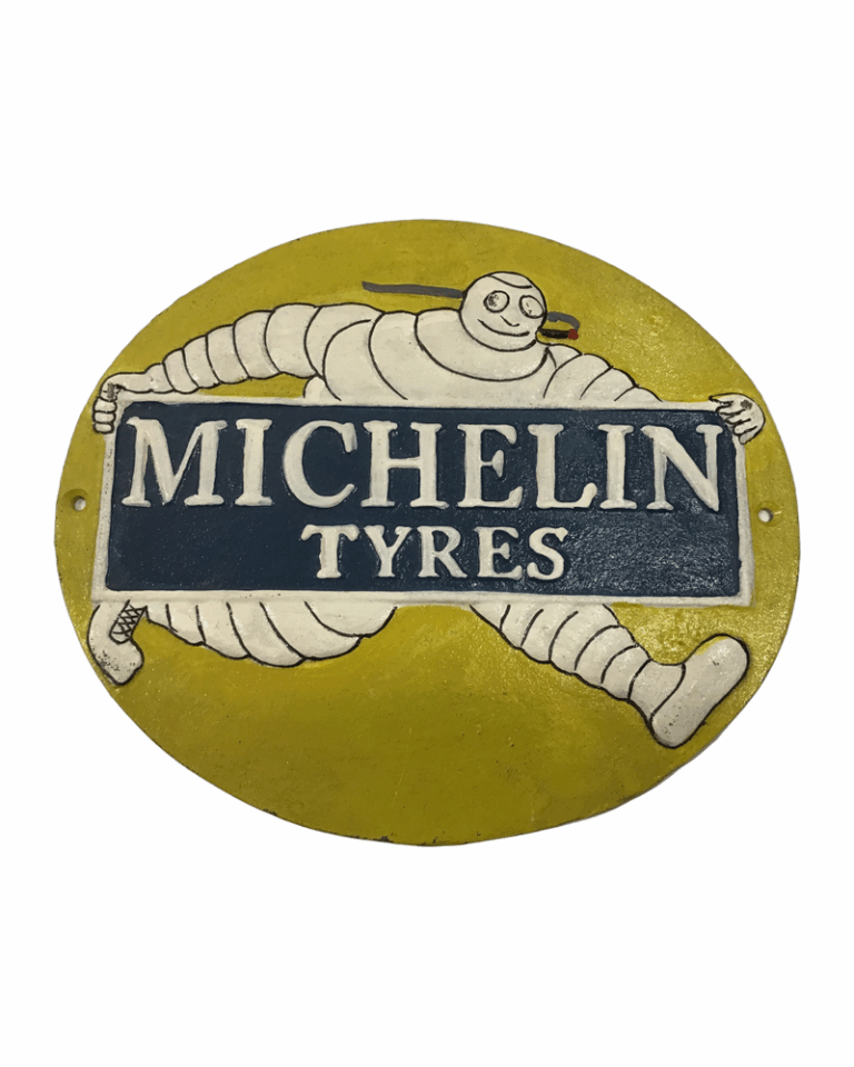 Cast Iron Michelin smoking sign
