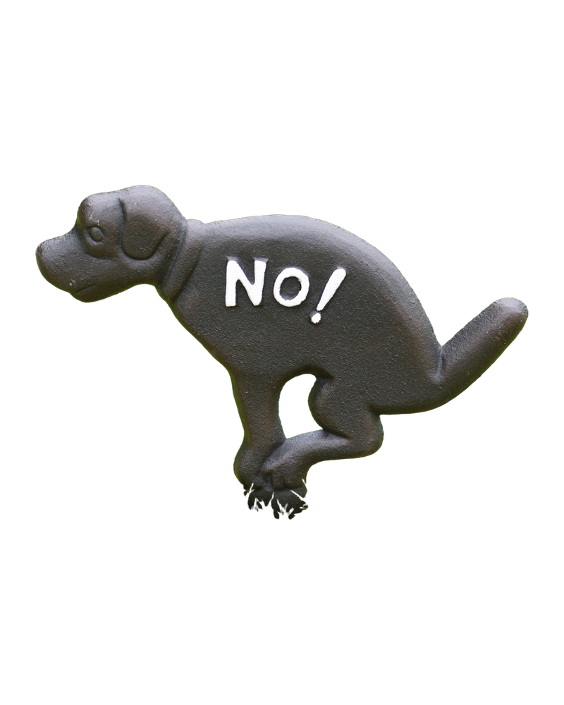 Cast Iron No Fouling Sign