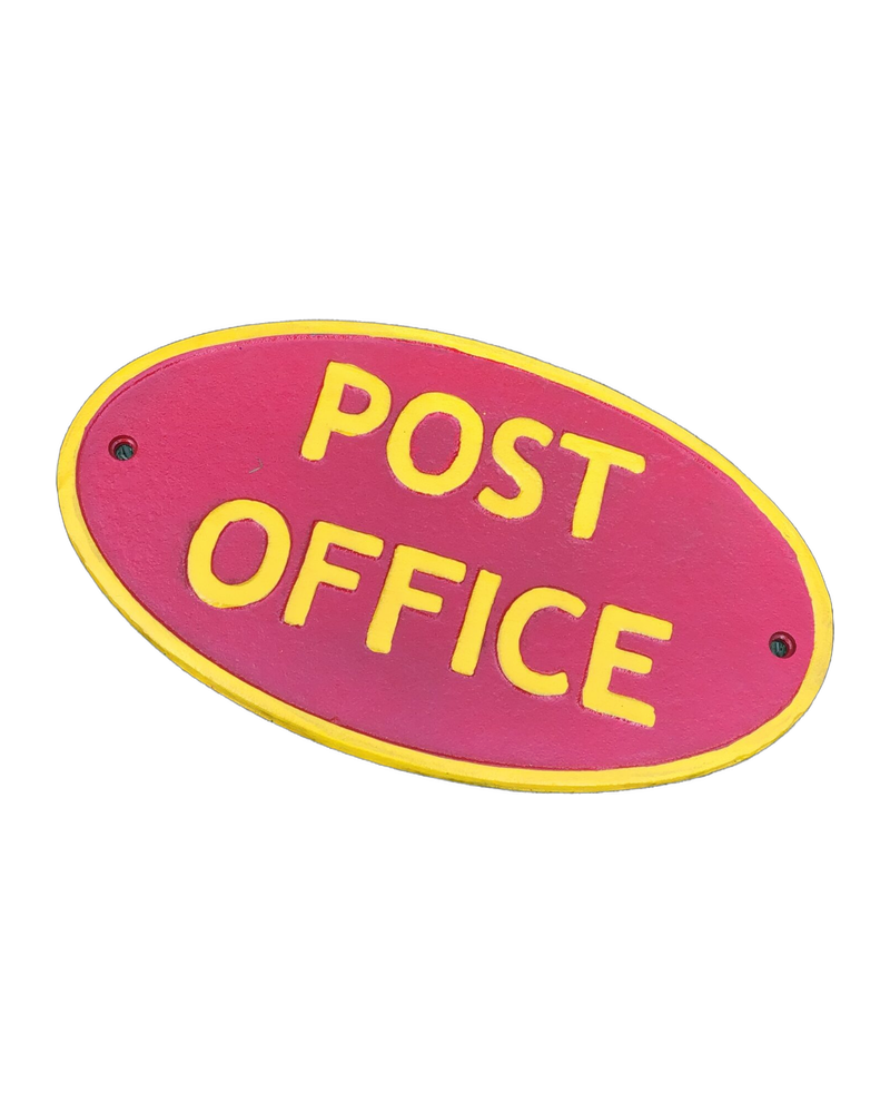 Cast Iron Post Office Wall Plaque
