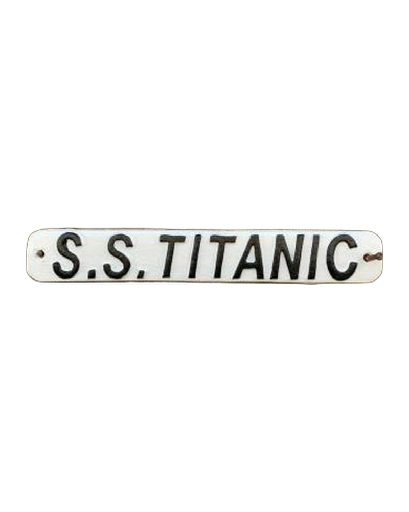 Cast Iron S.S. Titanic Sign