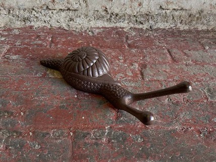 Brown Cast Iron Snail Boot Jack