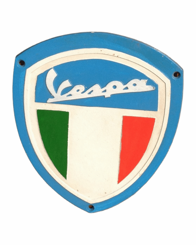 Vespa Cast Iron Sign