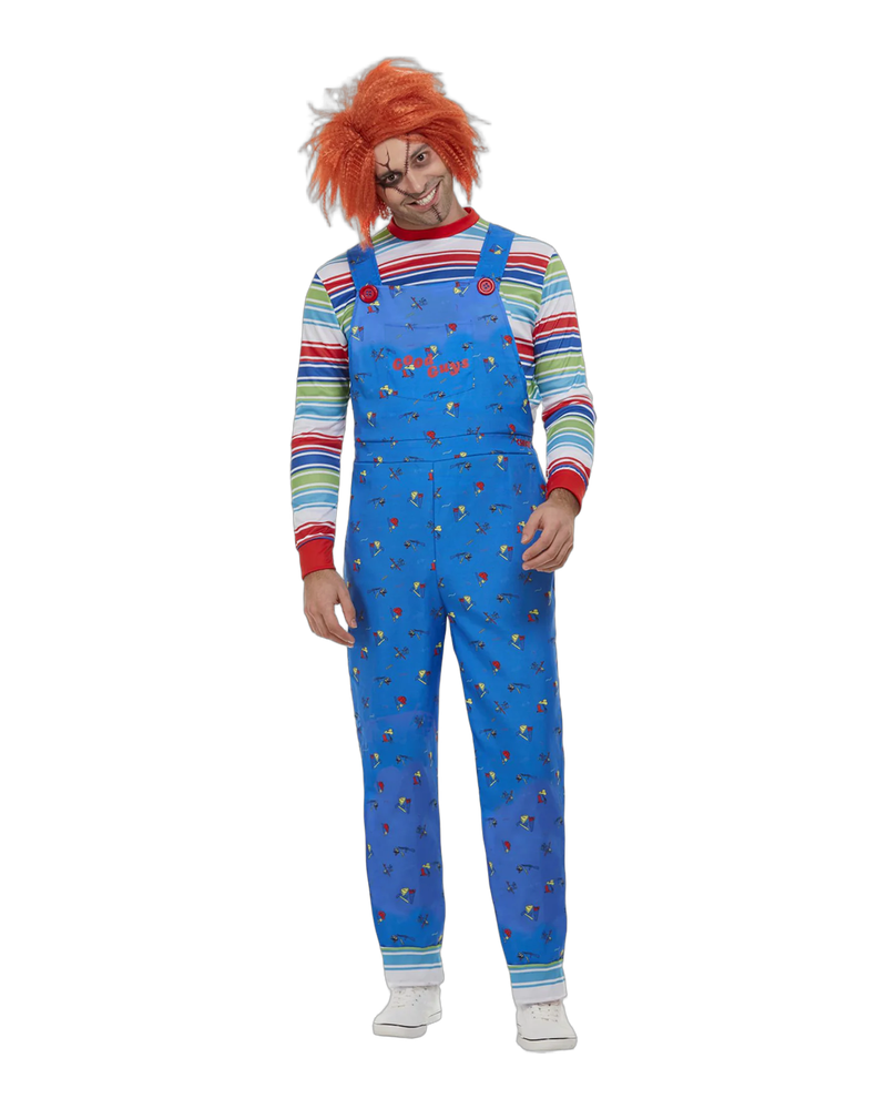 Chucky Costume with Top & Printed Dungarees
