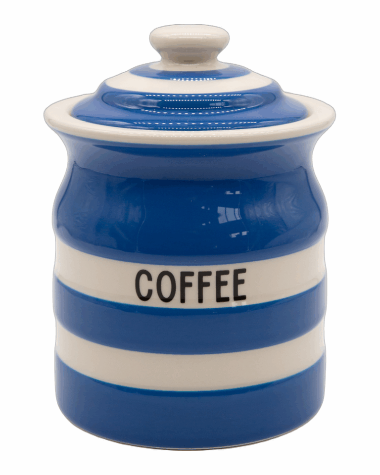 Cornishware Blue Coffee Storage Jar 84cl