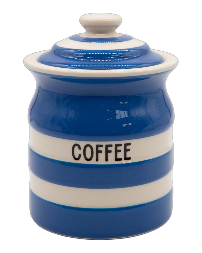 Cornishware Blue Coffee Storage Jar 84cl