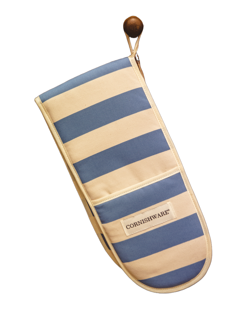 Cornishware Blue Double Oven Gloves