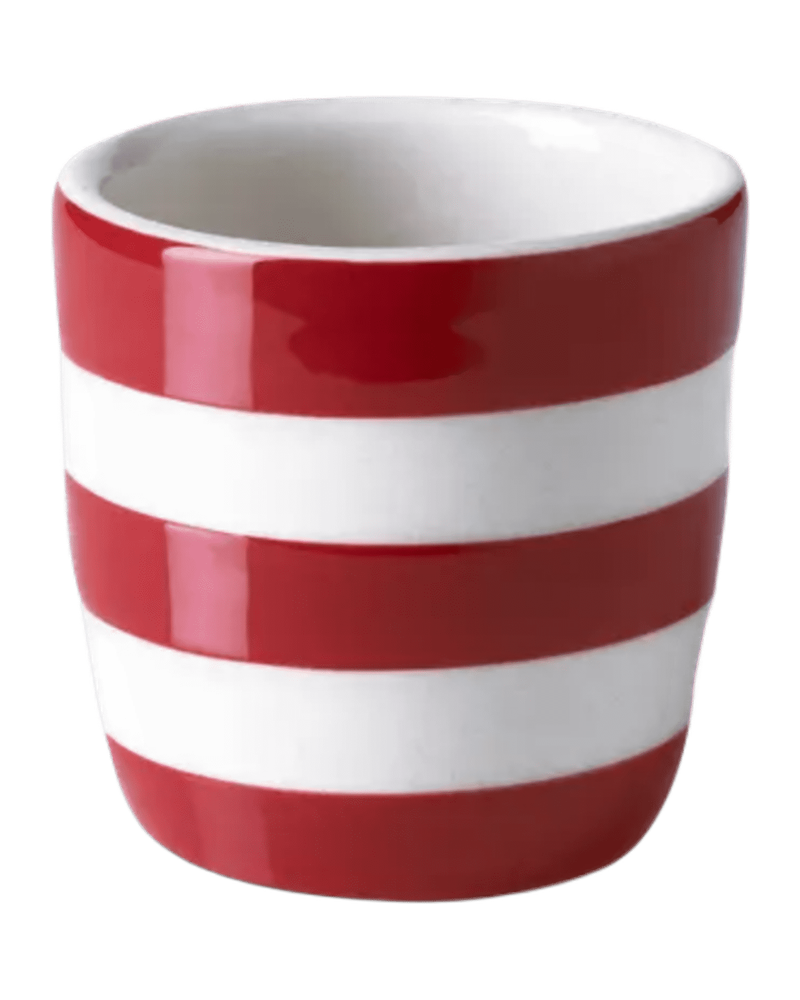 Cornishware Red & White Striped Egg Cup