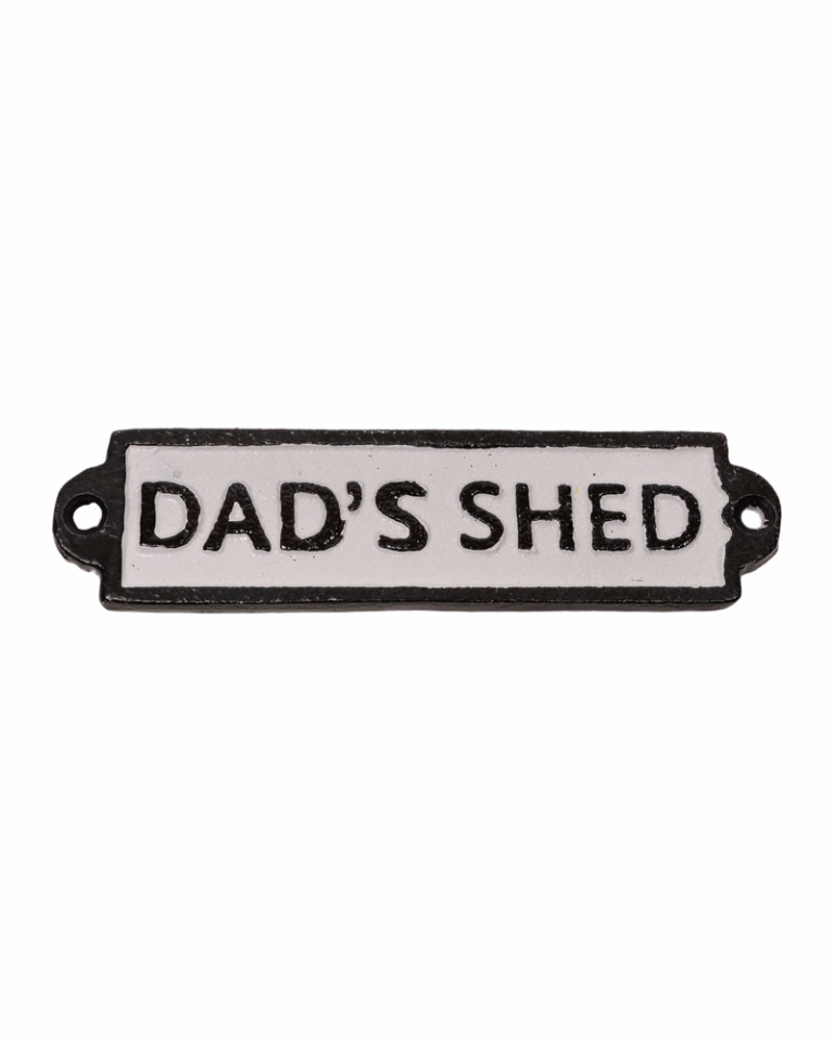 Dad's Shed Cast Iron Sign