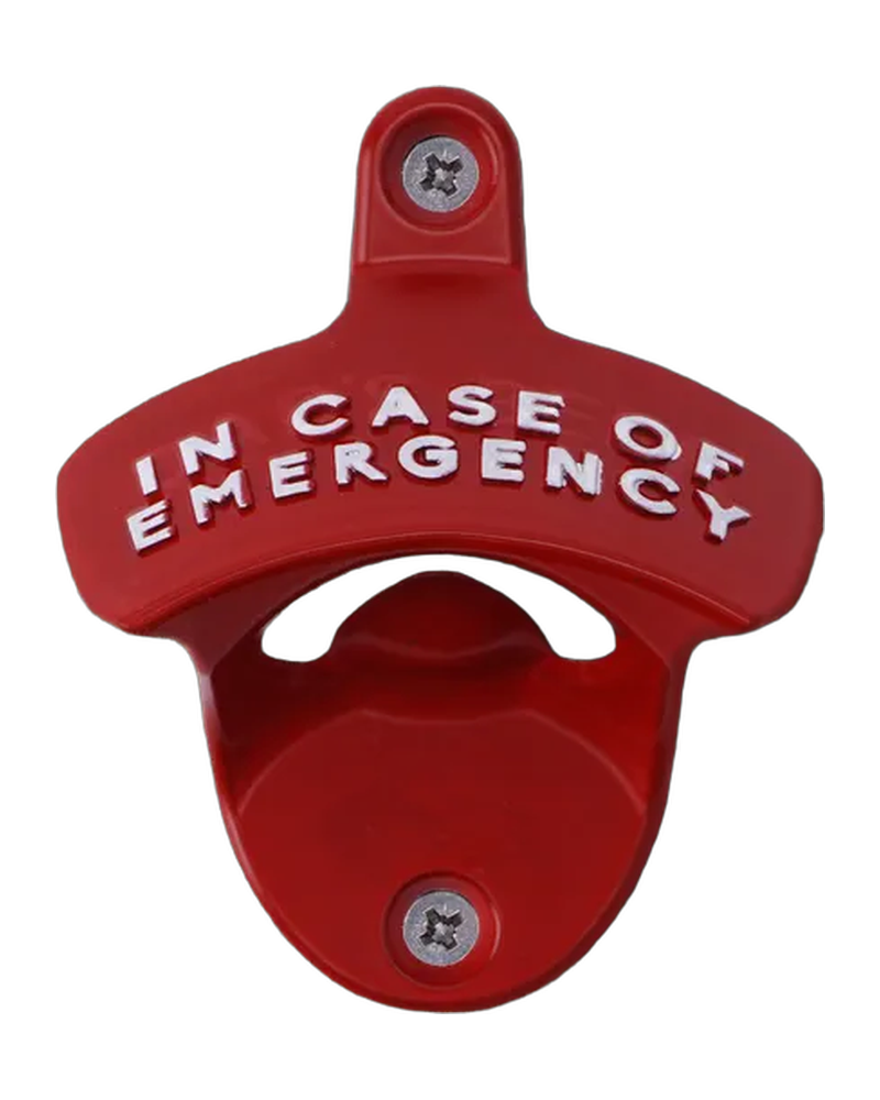 ‘In Case of Emergency’ Wall-Mounted Bottle Opener