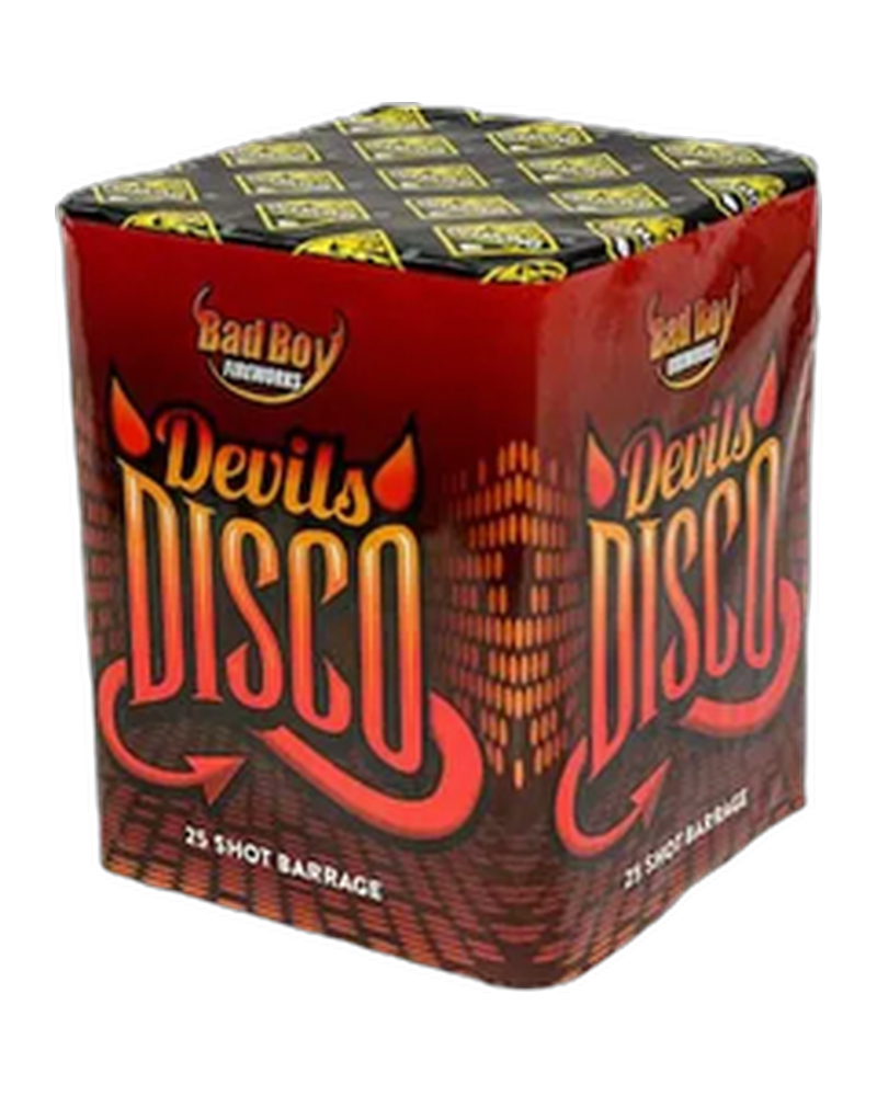 Devils Disco 25 Shot Barrage by Diamond Fireworks