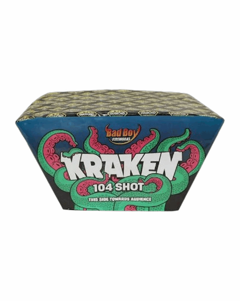 Kraken 104 Shot Barrage by Diamond Fireworks