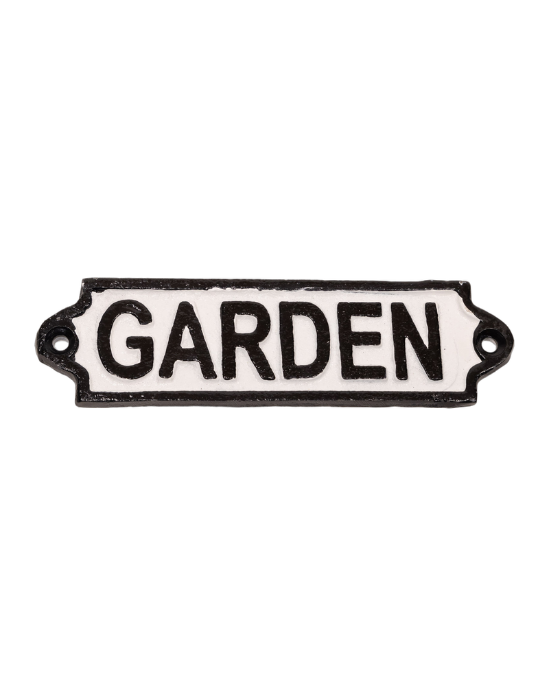 Garden Cast Iron Sign
