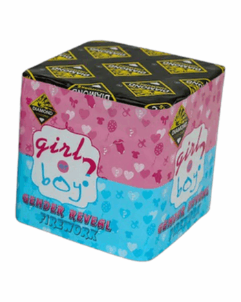 Gender Reveal 25 Shot Barrage by Diamond Fireworks