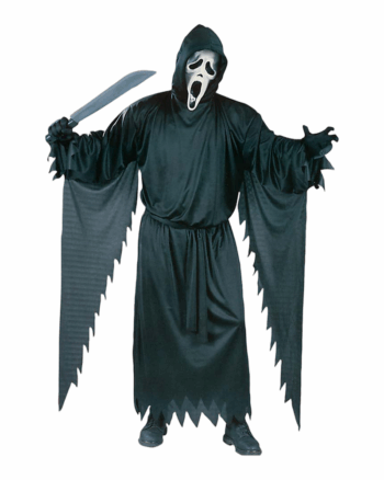 Ghost Face Scream Adult Costume with Mask & Belt