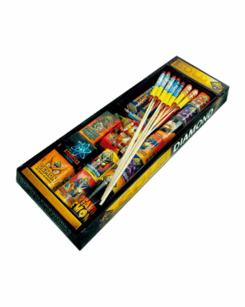 Gold 30 Fireworks Selection Box by Diamond Fireworks