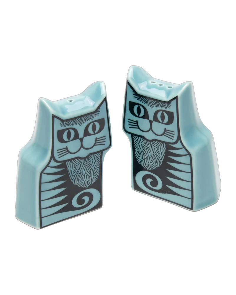 Hornsea Cruet Set – Cat Teal