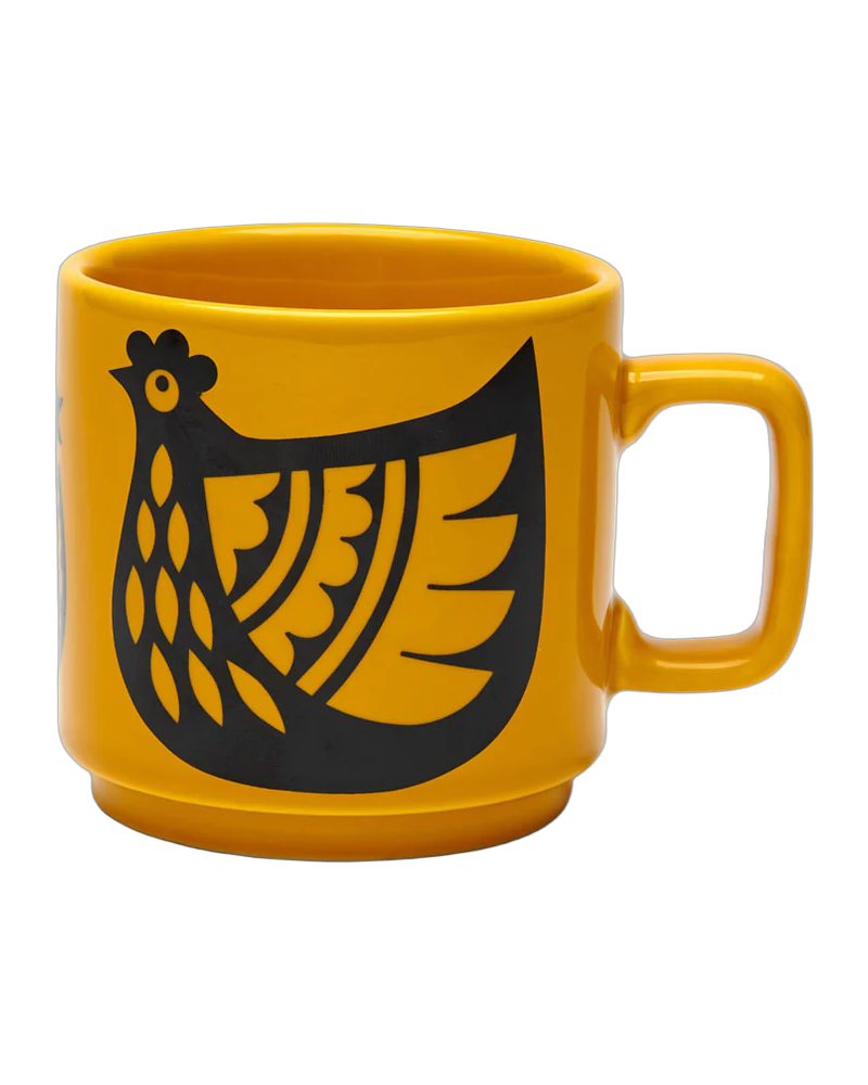 Hornsea Mug – Yellow Chicken Family