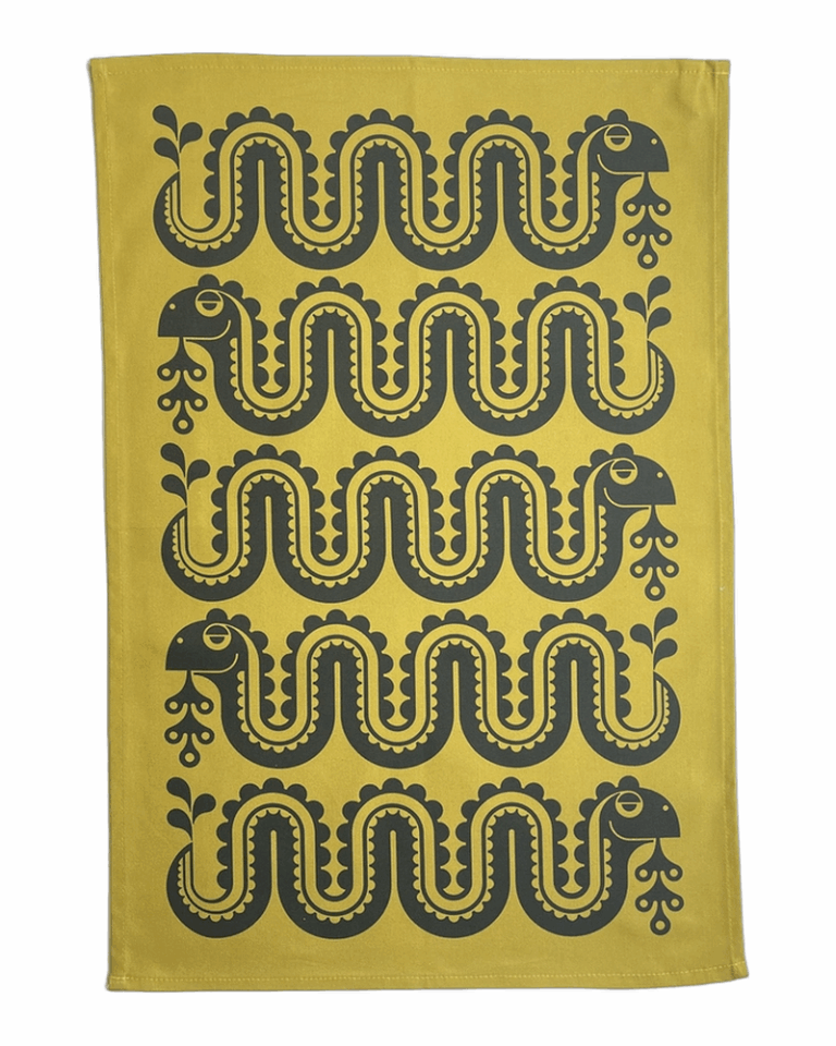 Hornsea Tea Towel - Nessie Chartreuse