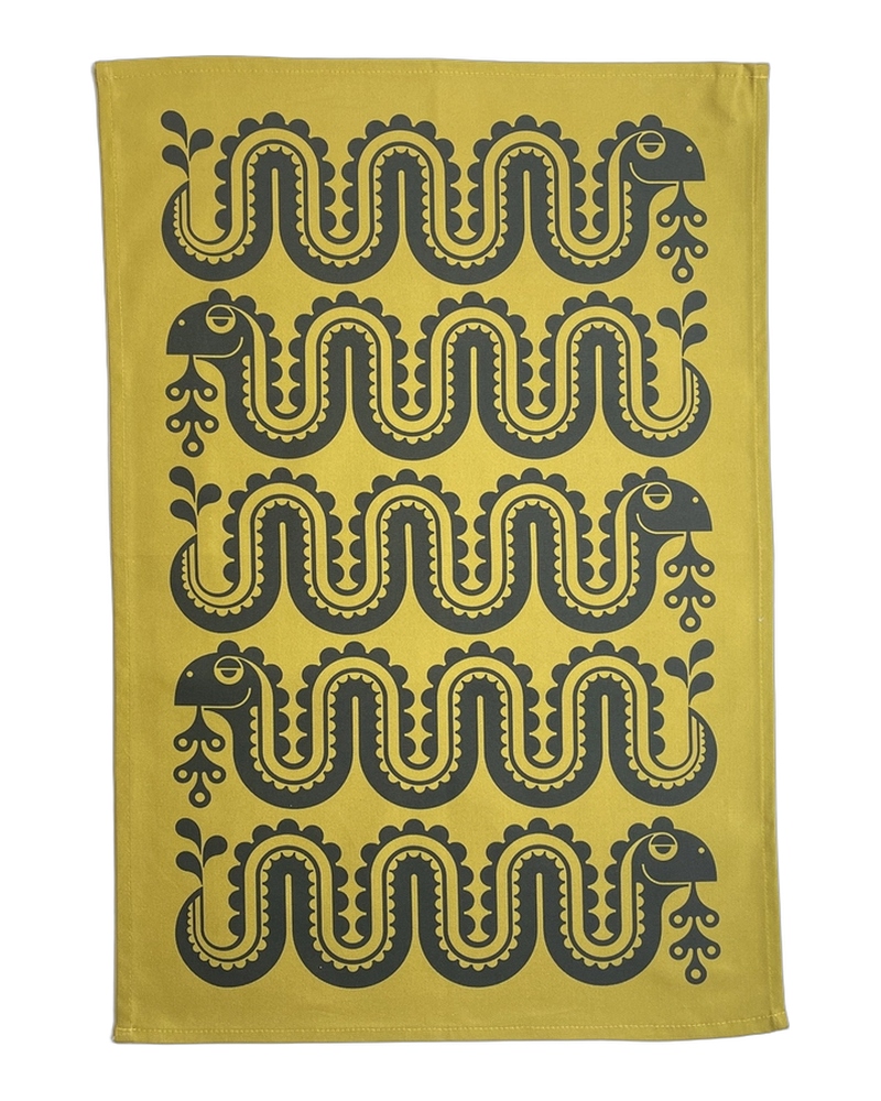 Hornsea Tea Towel – Nessie Chartreuse
