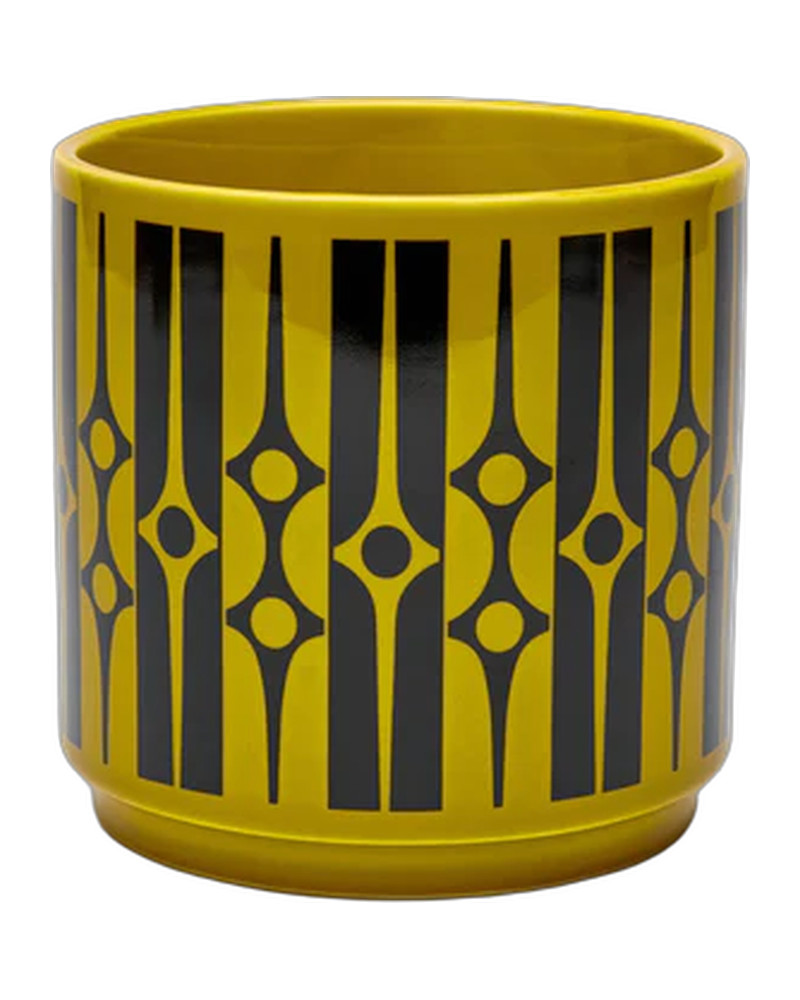 Hornsea Plant Pot – Geo Chartreuse