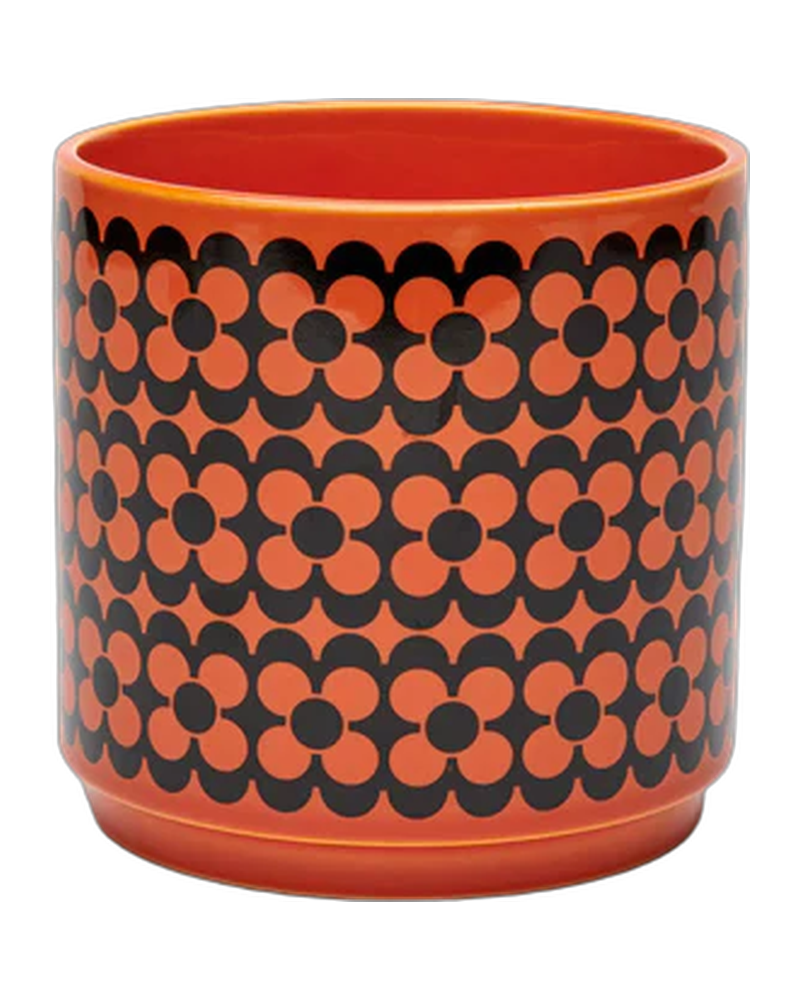 Hornsea Plant Pot – Repeat Flower Orange
