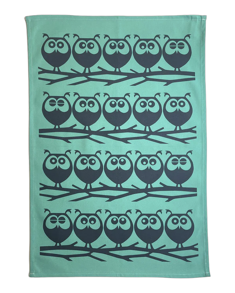 Hornsea Tea Towel – Owls on Branch